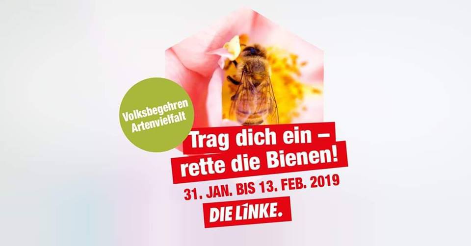 Trag dich ein  - Rette die Bienen