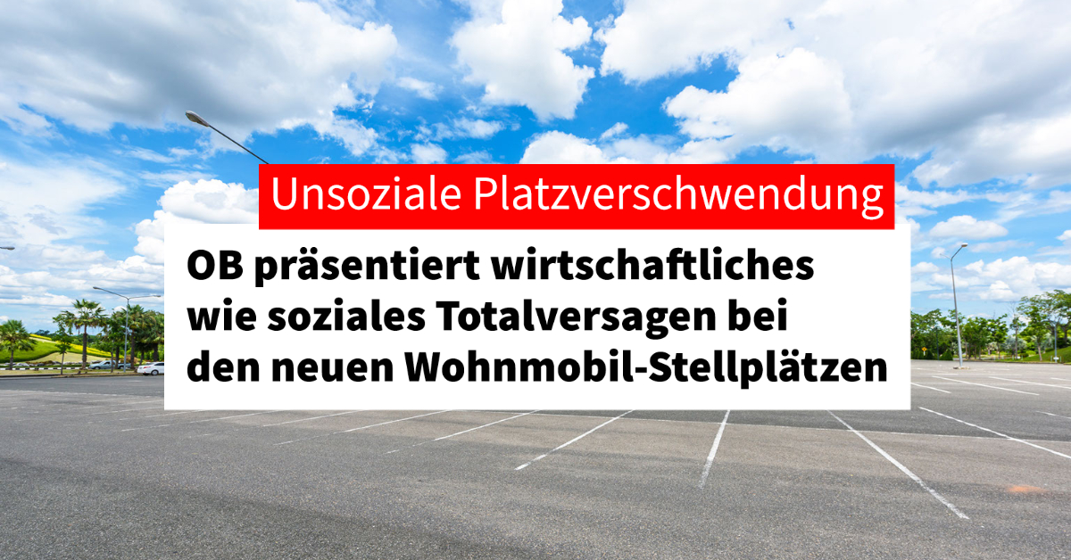 Unsoziale Platzverschwendung